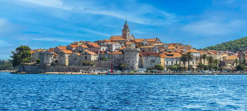 old town in Croatia by the sea