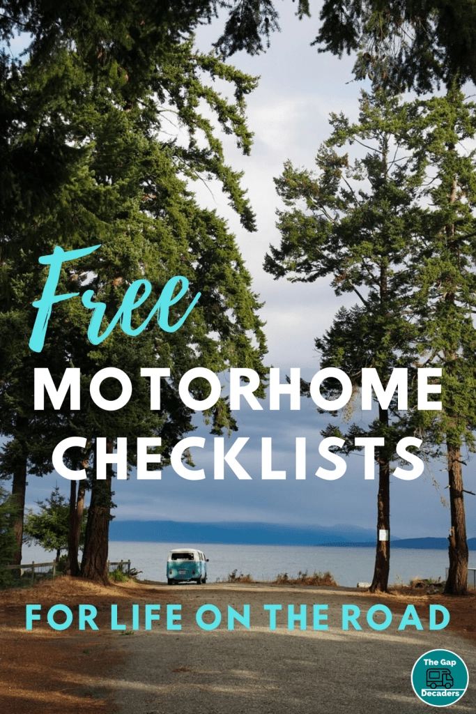 Free motorhome checklists for life on the road
