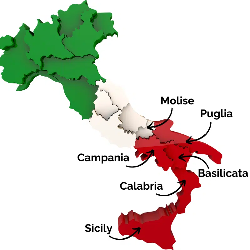 Southern Italy Map